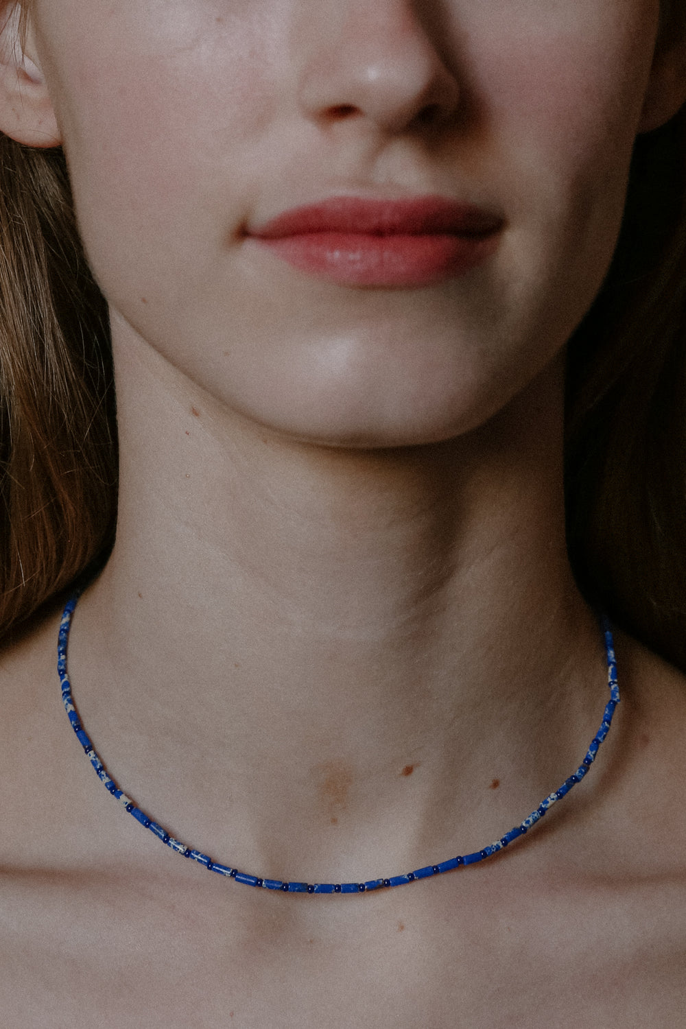 FRANCIS NECKLACE IN BLUE